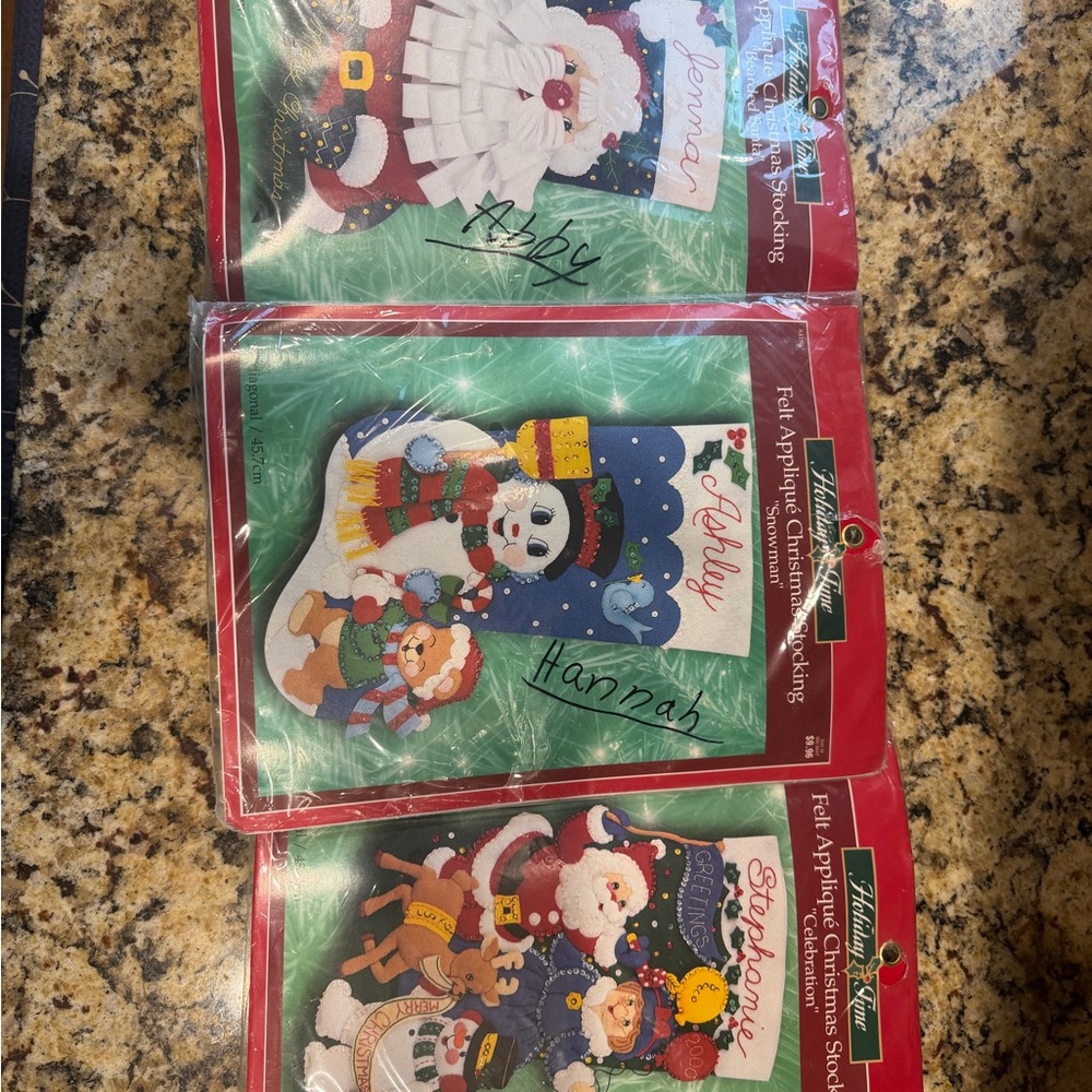 Holiday Time Christmas Stockings Set - Red, Green, White